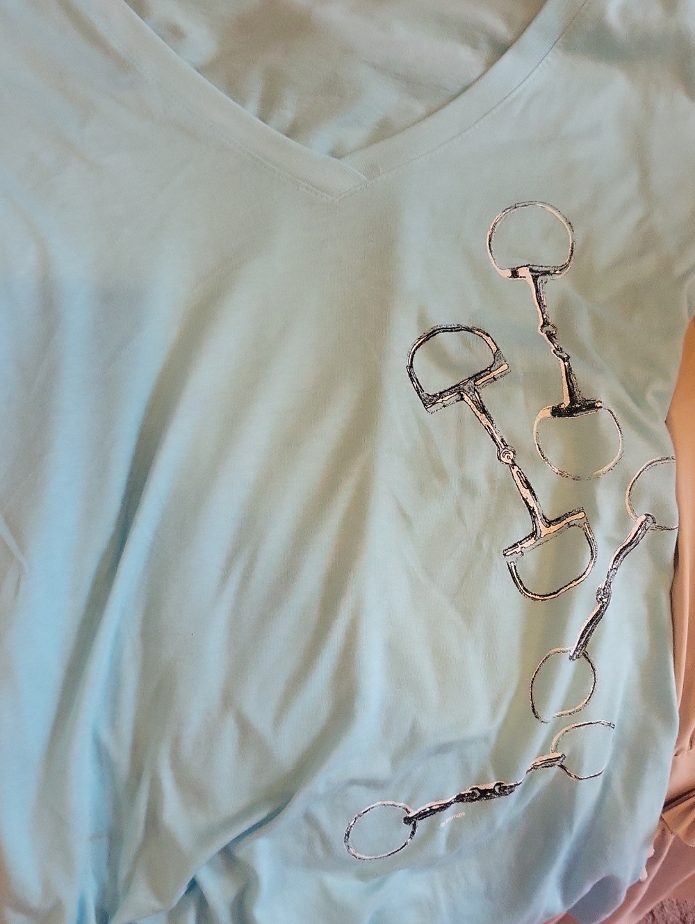 Equestrian V Neck Top